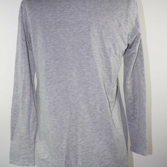 Eileen Fisher Petite Grey Cardigan Zip up Sweater - Picture 7 of 7
